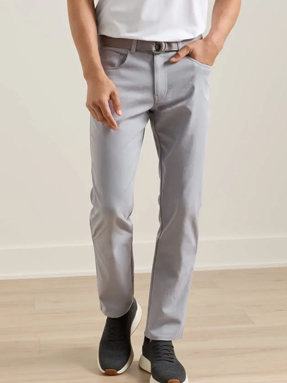 Peter Millar Crown Sport eb66 Performance Five-Pocket Pants Gale Gray